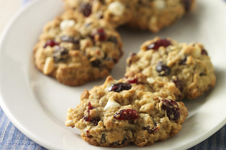 Cookies d’avoine et cranberry
